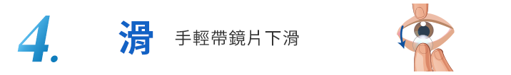 教學4-手輕帶鏡片下滑